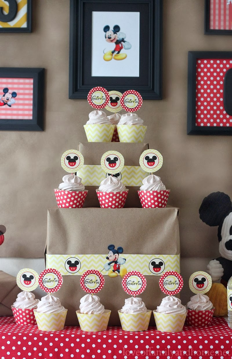 Mickey Mouse Birthday Party Supplies
 5M Creations Mickey Mouse Party Decorations Chevron and