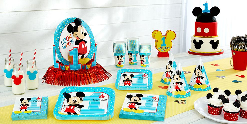 Mickey Mouse Birthday Party Supplies
 Mickey Mouse 1st Birthday Party Supplies
