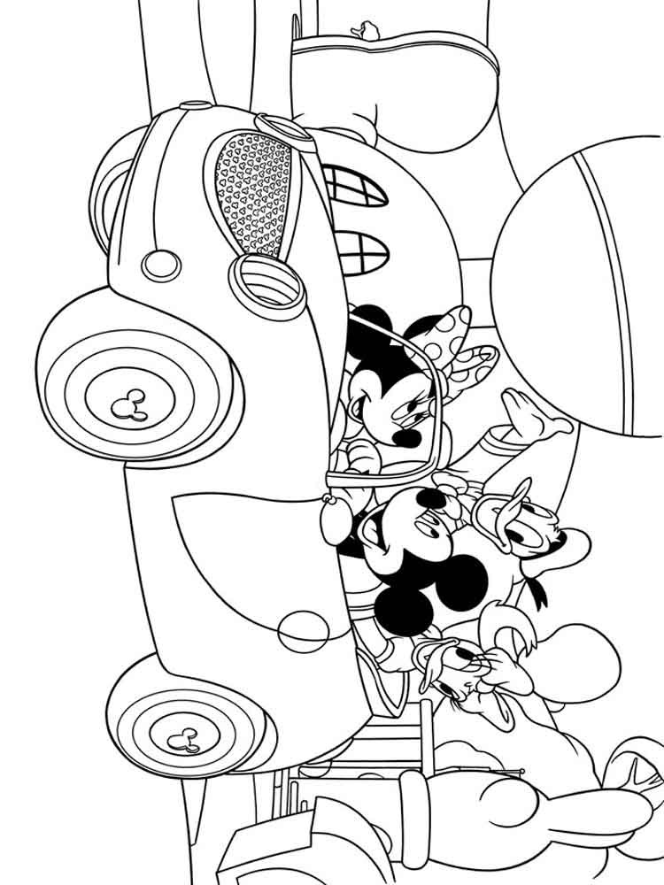 Mickey Mouse Clubhouse Printable Coloring Pages
 Mickey Mouse clubhouse coloring pages for kids Free