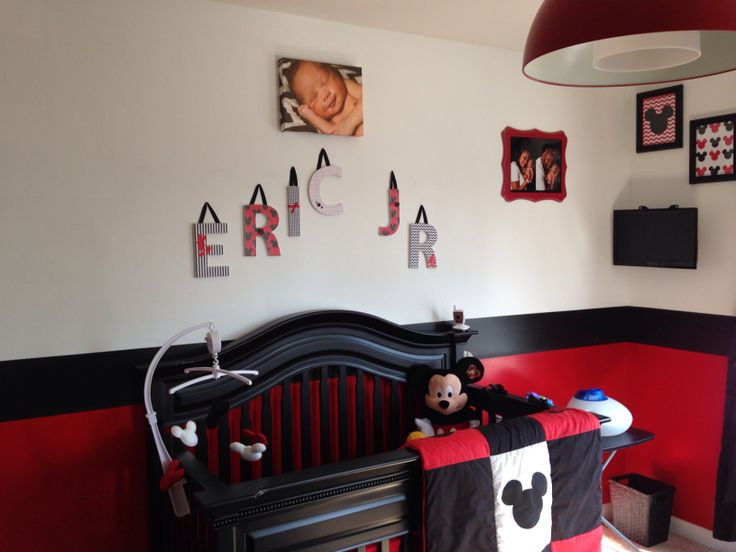 Mickey Mouse Room Decor For Baby
 28 best Mickey Mouse baby bedding images on Pinterest