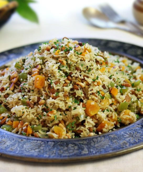 Middle Eastern Rice Pilaf Recipe
 Pilaf with Lentils Pine Nuts & Apricots nutritious and