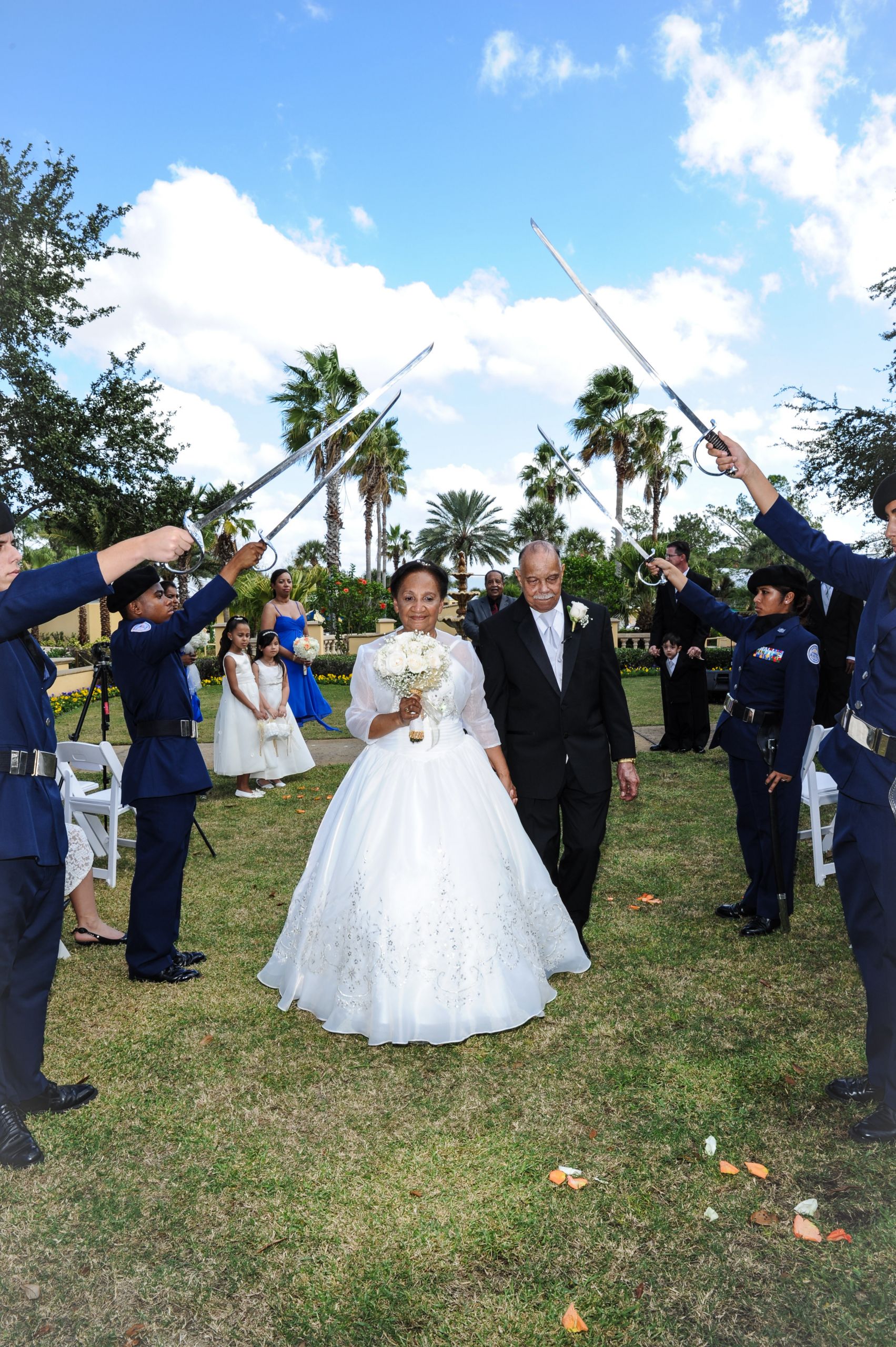 Military Wedding Vows
 The Military Wedding Vow Renewal of Antonia and Julio