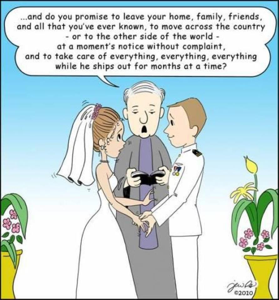 Military Wedding Vows
 Navy Quotes For A Bride QuotesGram