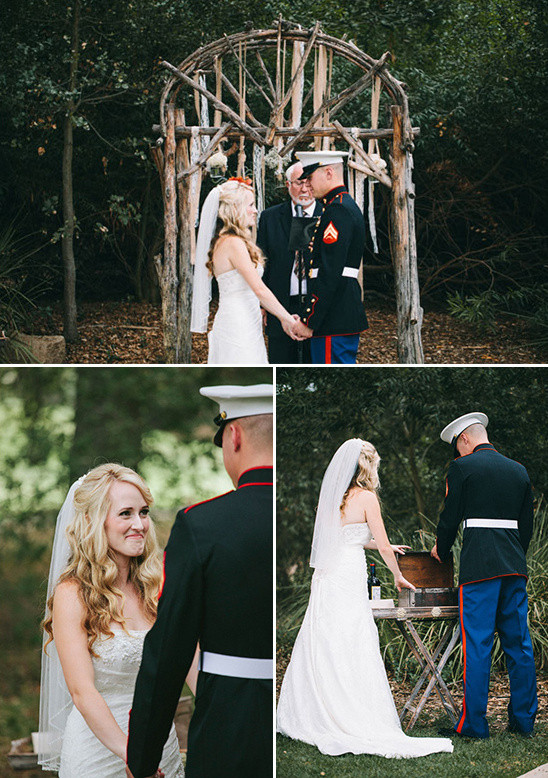Military Wedding Vows
 Rustic Military Wedding