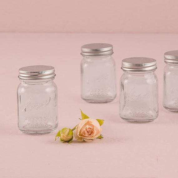Mini Mason Jars Wedding Favor
 Set of 6 Mini Mason Jar Wedding Favors Wedding Bridal Shower