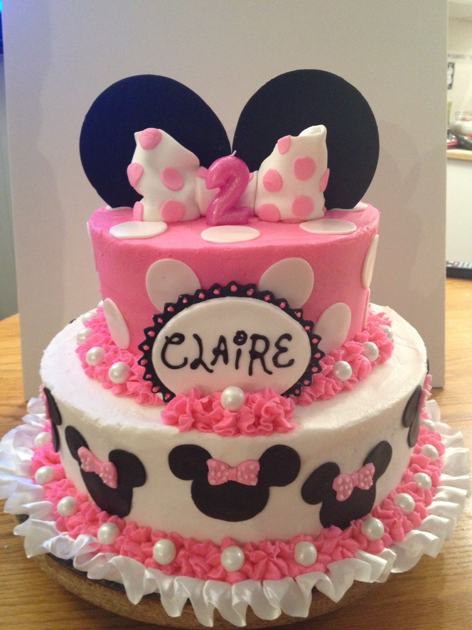 Minnie Mouse 2Nd Birthday Party Ideas
 Minnie Mouse Cake for Claire s 2nd Birthday