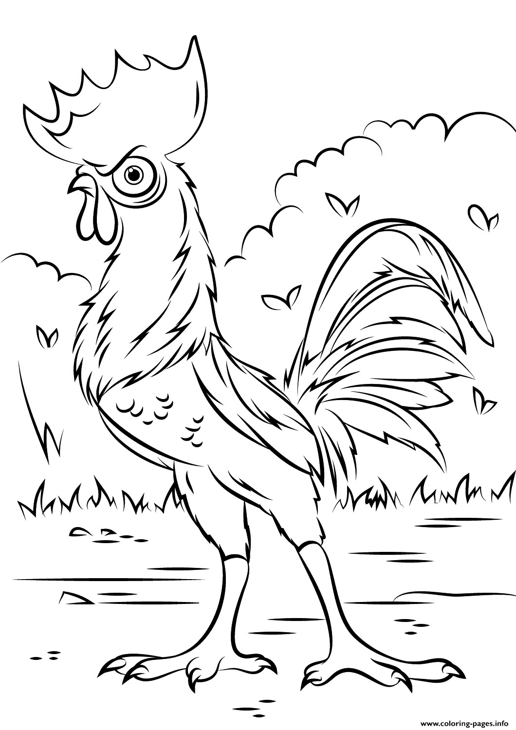 Moana Coloring Pages Printable
 Heihei Rooster From Moana Disney Coloring Pages Printable