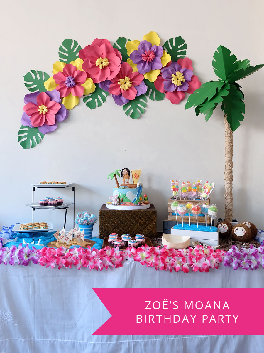 Moana DIY Decorations
 Zoë’s Moana Birthday Party – A Crafted Lifestyle