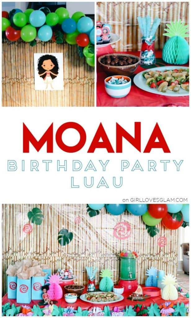 Moana DIY Decorations
 Moana Birthday Party Girl Loves Glam