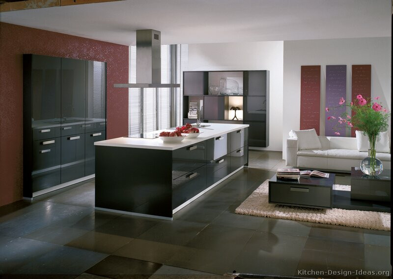 Modern Grey Kitchen Cabinets
 of Kitchens Modern Gray Kitchen Cabinets