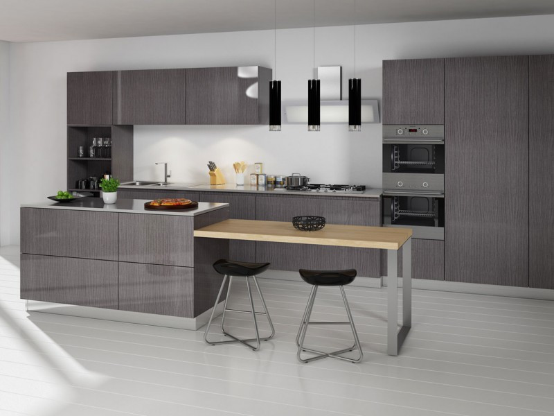 Modern Grey Kitchen Cabinets
 Modern RTA Kitchen Cabinets USA and Canada