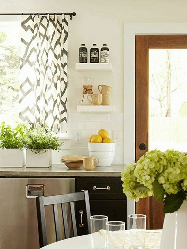 Modern Kitchen Window Treatments
 Kitchen curtains modern interior design ideas