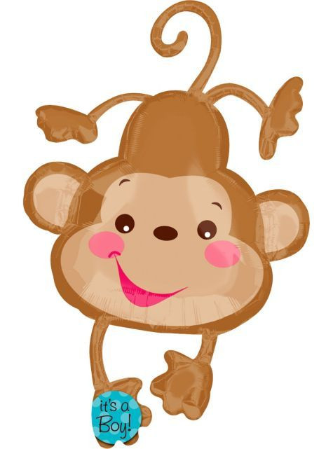 Monkey Baby Shower Decorations Party City
 Foil Fisher Price Baby Monkey Baby Shower Balloon 40in