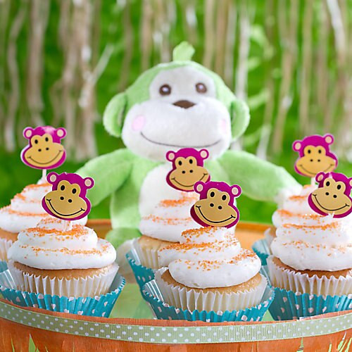 Monkey Baby Shower Decorations Party City
 Jungle Theme Baby Shower Monkey Cupcakes Idea Party City