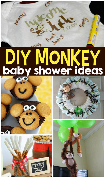 Monkey Baby Shower Decorations Party City
 DIY Monkey Baby Shower Ideas Crafty Morning