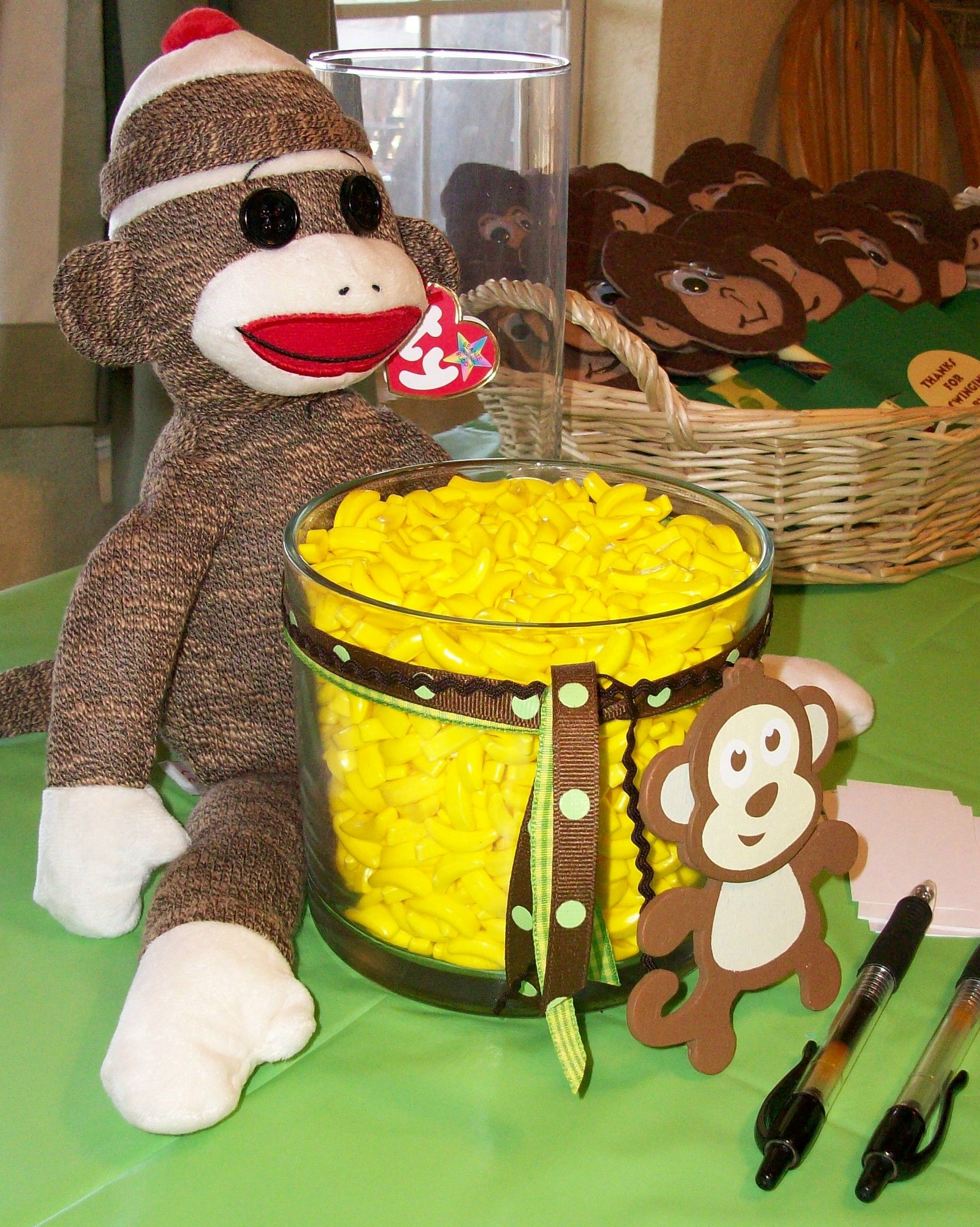 Monkey Baby Shower Decorations Party City
 Monkey Party Baby Shower Game guess how many banana
