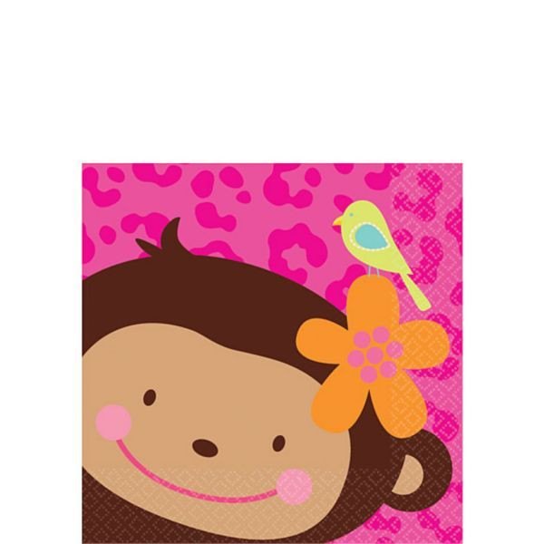Monkey Baby Shower Decorations Party City
 Monkey Love Beverage Napkins 16ct