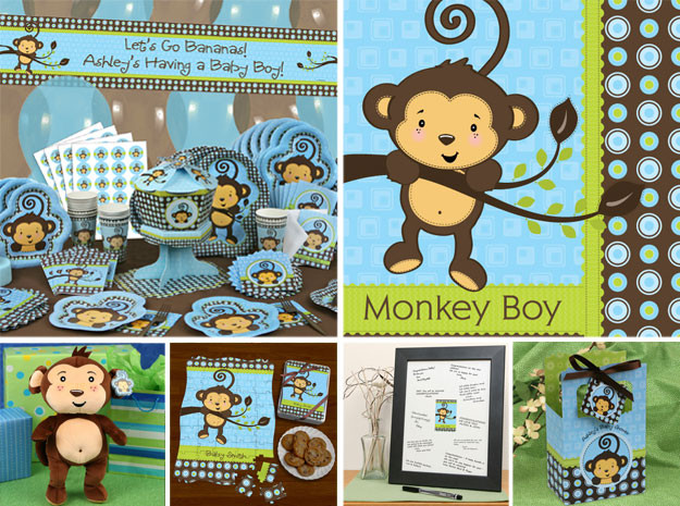 Monkey Baby Shower Decorations Party City
 Monkey Boy Party Ideas Big Dot Happiness