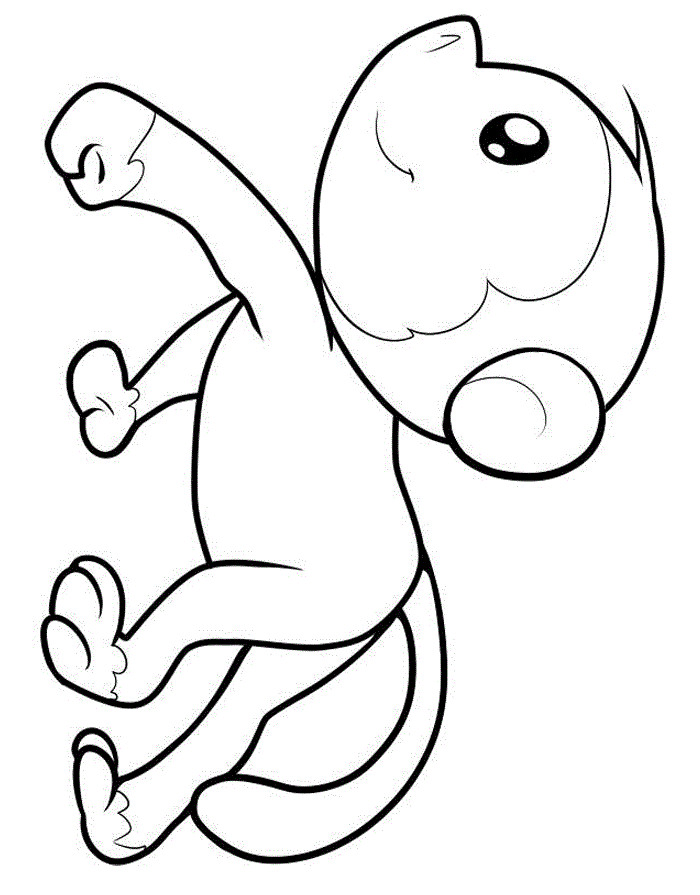 Monkey Coloring Pages For Kids
 monkey coloring pages free for kids 13