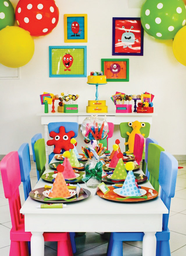 Monster Birthday Decorations
 Colorful & Modern Little Monster Birthday Party Hostess