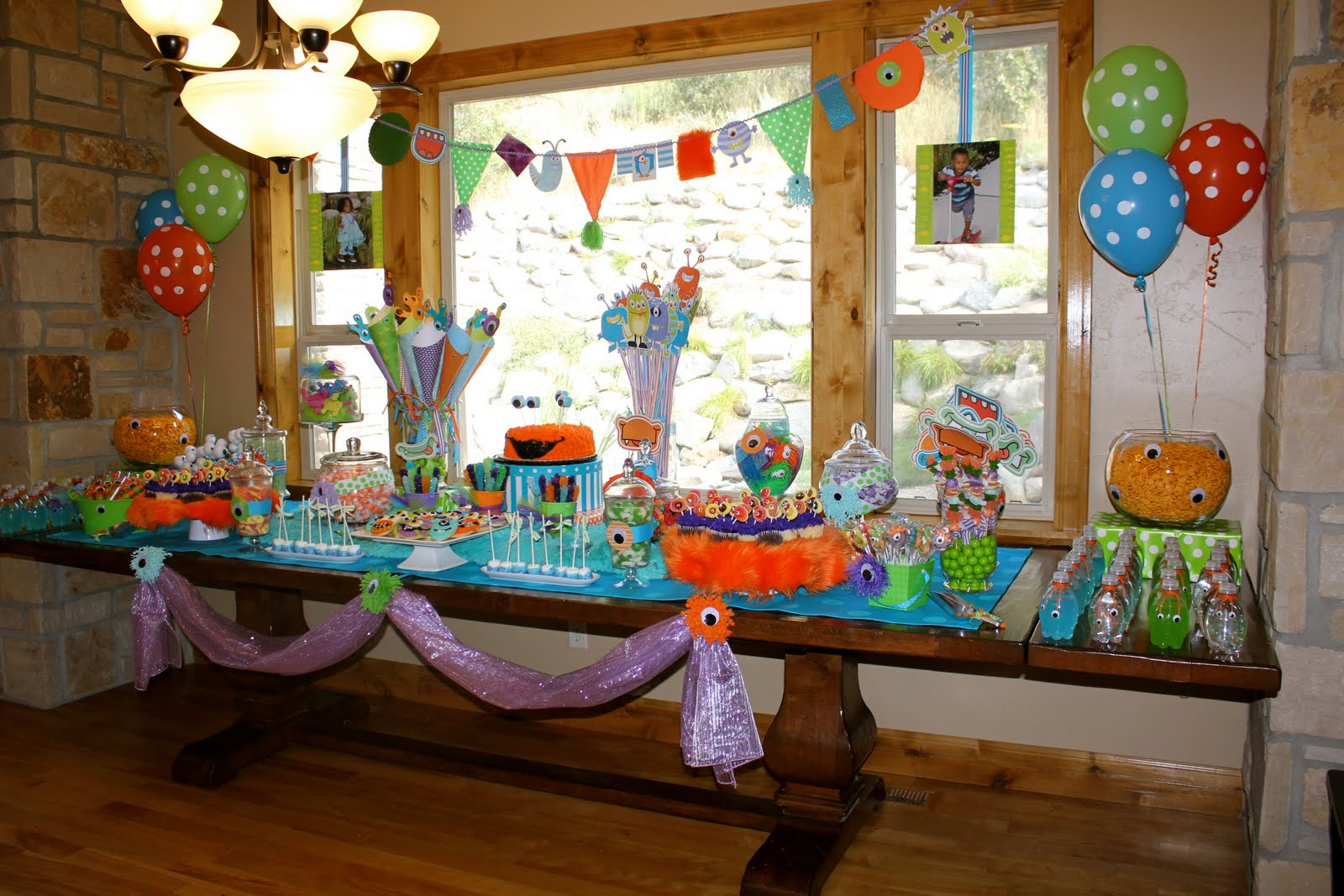 Monster Birthday Decorations
 Bridgey Widgey Monster Birthday Party