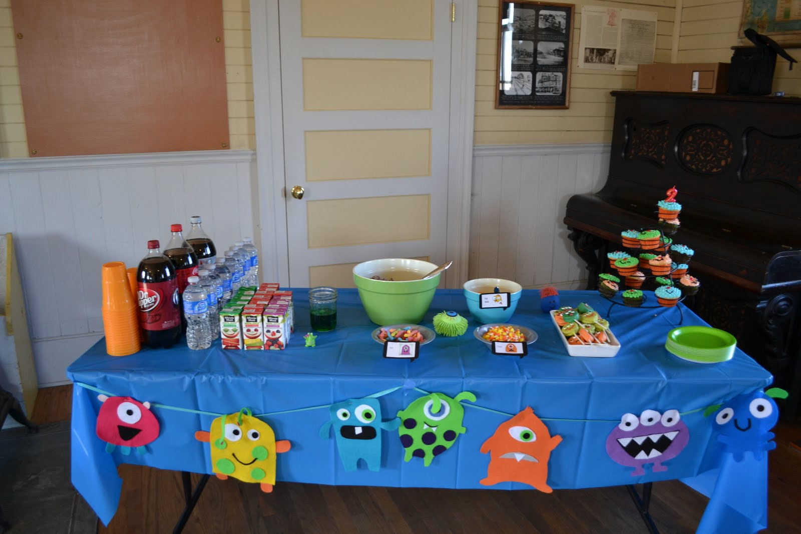 Monster Birthday Decorations
 Nifty Thrifty & Thriving Monster Birthday Party