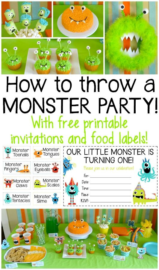 Monster Party Food Ideas
 Everything you need to throw an awesome monster party
