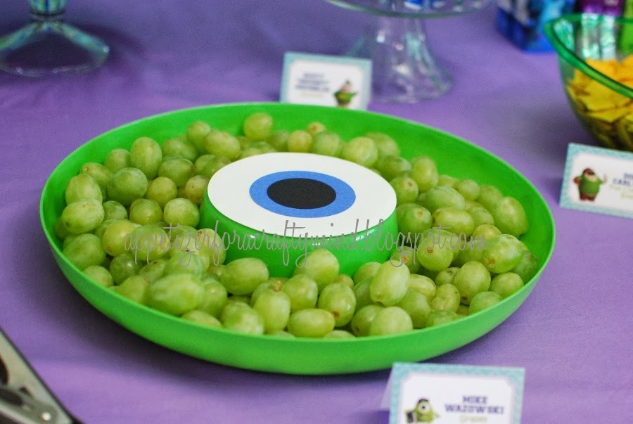 Monster Party Food Ideas
 Appetizer for a Crafty Mind Monsters University Birthday