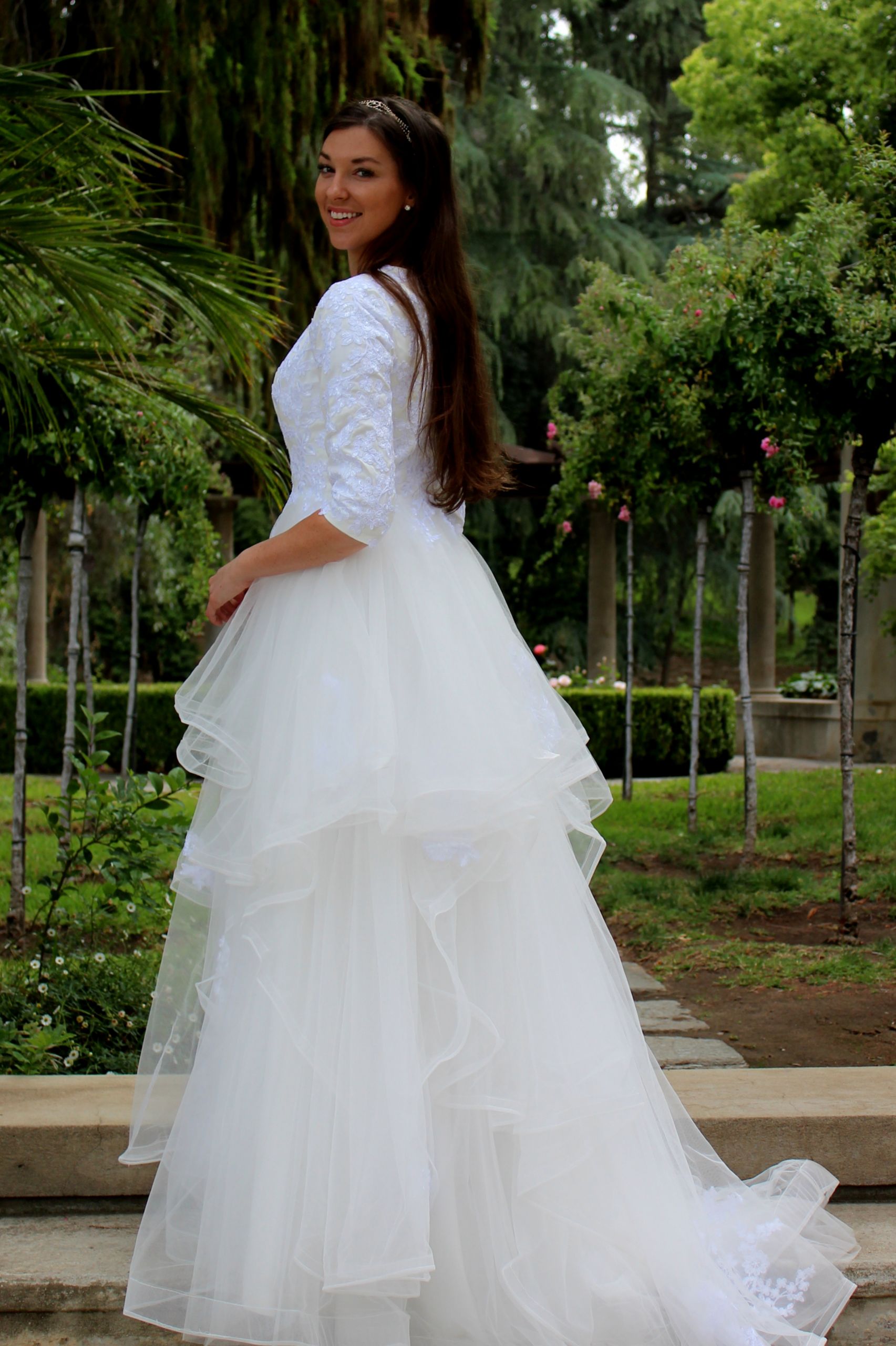 Mormon Wedding Dresses
 Alexandra Tznius Modest Wedding Dress with Sleeves