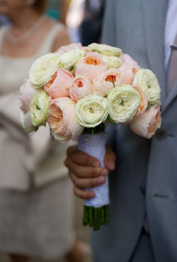 Most Expensive Wedding Flowers
 Blush Garden Roses Bouquet Probably the most expensive