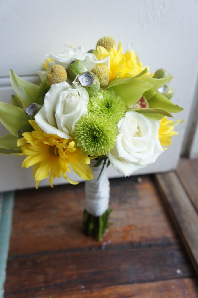 Most Expensive Wedding Flowers
 Sugar Bee Flowers White green and yellow wedding Love