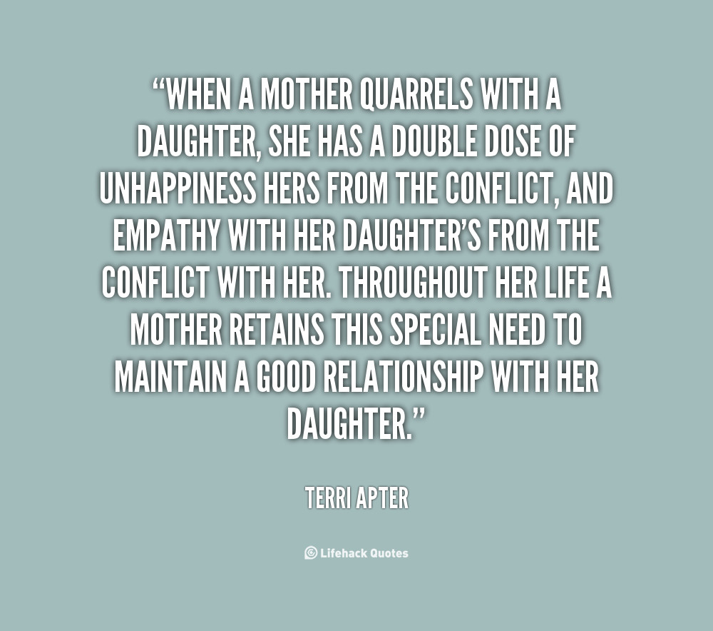 Mother And Daughter Love Quote
 Mother Daughter Strained Relationship Quotes QuotesGram