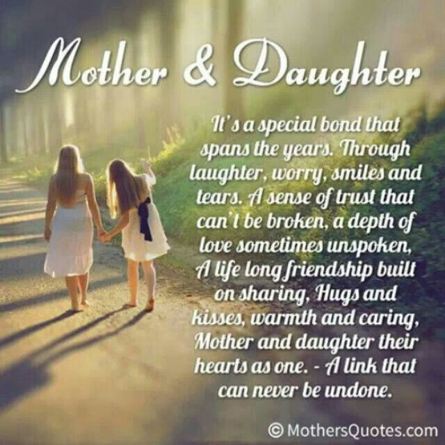 Mother And Daughter Love Quote
 Mother daughter quotes cute