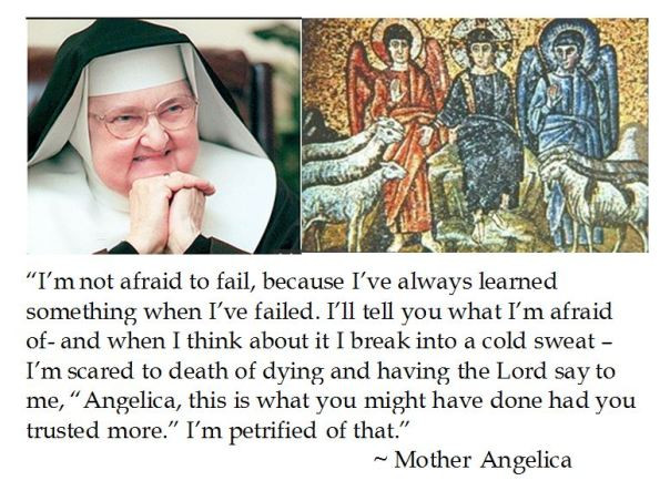 mother angelica quote about eve and adam