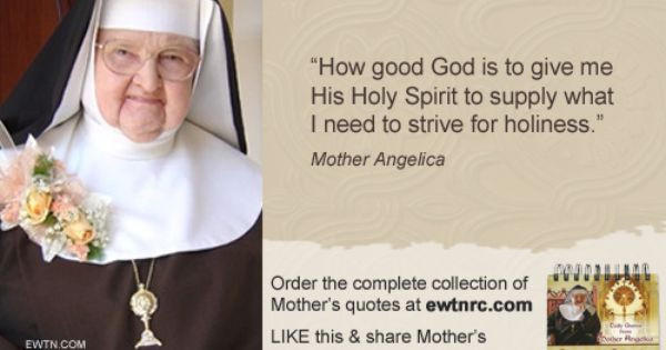 mother angelica quote about an iron ball and a bird