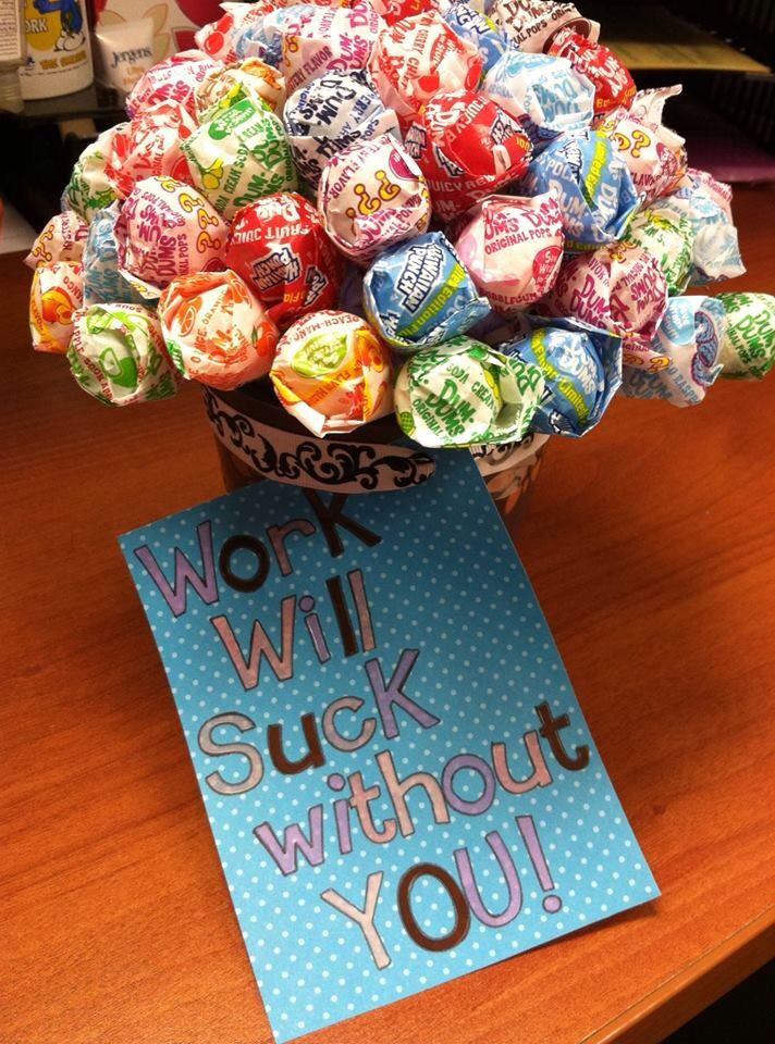 Mother Day Gift Ideas For Coworkers
 Lollipop Flower t for coworker leaving