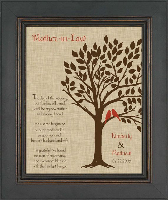 Mother In Law Gift Ideas
 Wedding Gift for Mother In Law Future Mom In Law Gift