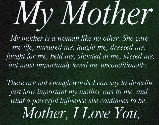 Mother Inspirational Quote
 life inspiration quotes Loving Mother s Day Inspirational