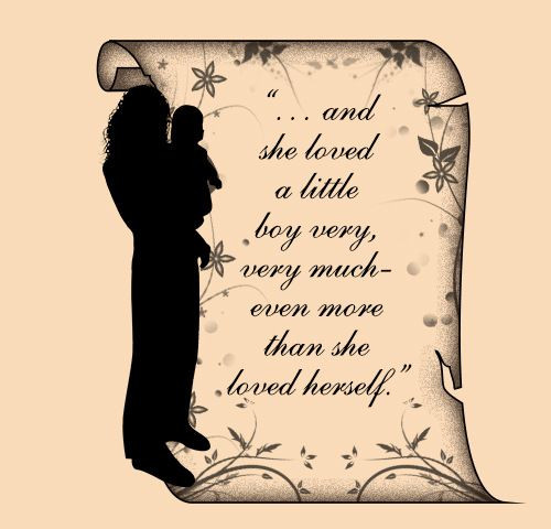 Mother Son Tattoos Quotes
 Beautiful mother son tattoo design with a quote by Shel