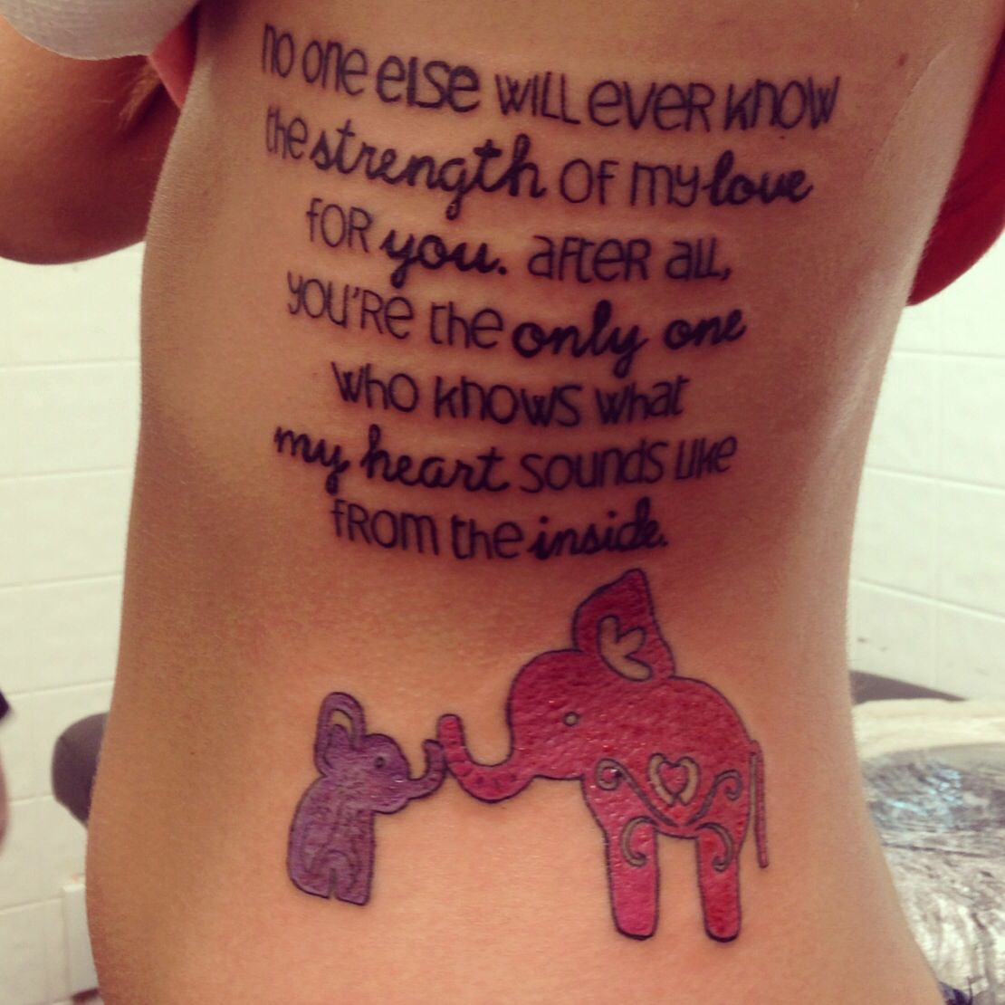 Mother Son Tattoos Quotes
 elephant quotes tattoos motherdaughter