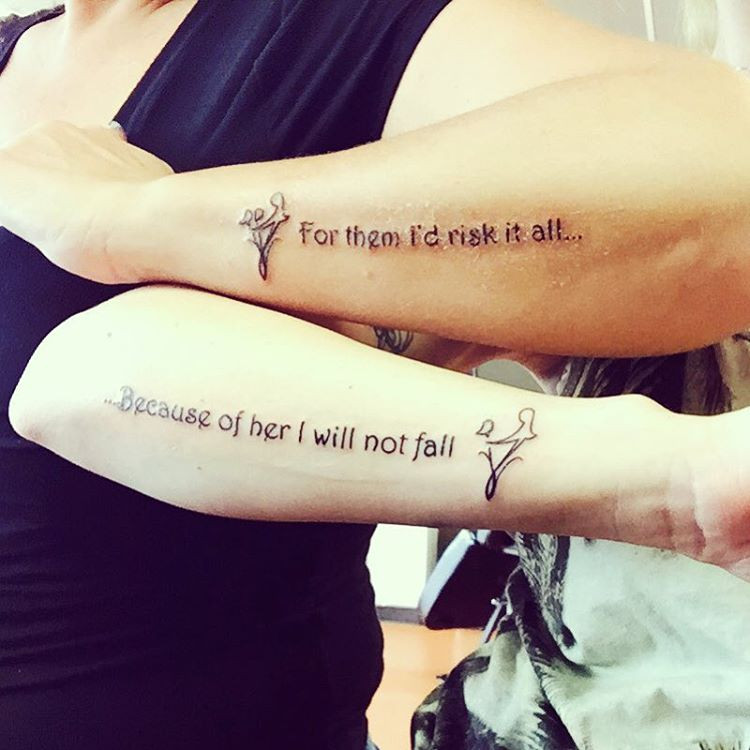 Mother Son Tattoos Quotes
 20 Adorable Mother Daughter Tattoos Pt 2 TheThings