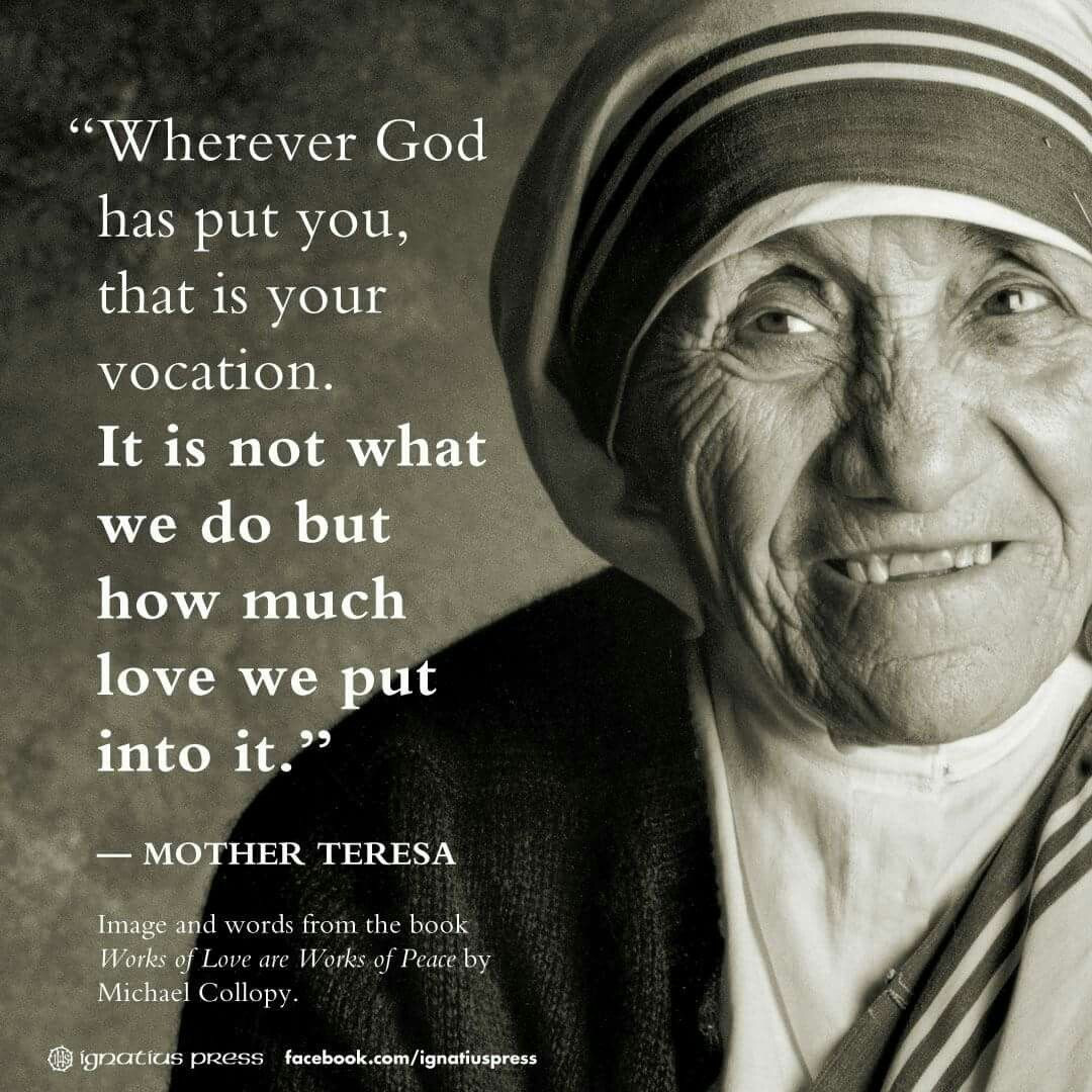 Mother Teresa Inspirational Quotes
 Mother Teresa quote More More