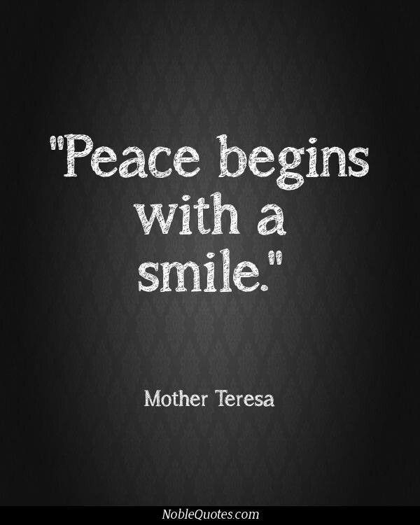 Mother Teresa Quotes Smile
 Peace Mother Teresa Quotes QuotesGram