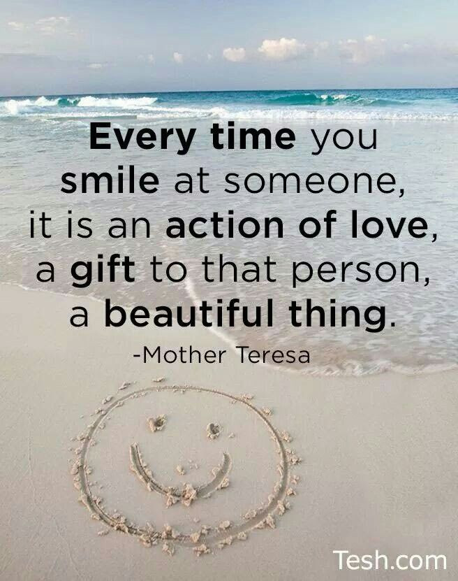 Mother Teresa Smile Quote
 Famous Quotes By Mother Teresa QuotesGram