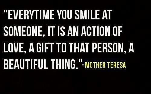 Mother Teresa Smile Quote
 21 Amazing Quotes To Make You Smile