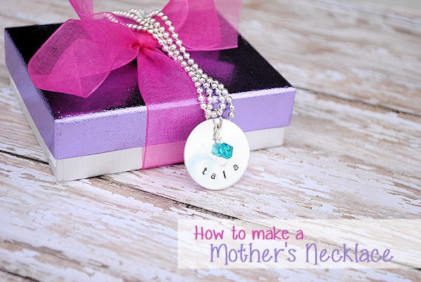 Mother'S Day Dessert Ideas
 How to Hand Stamp Jewelry Mother’s Necklace