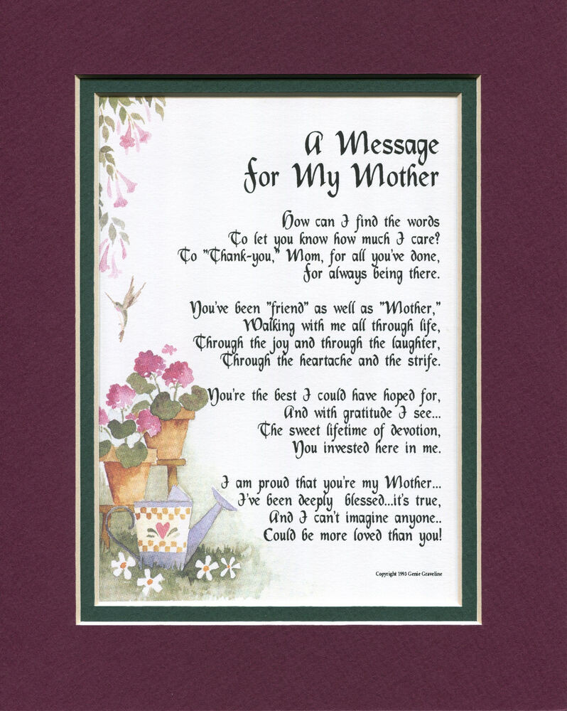 Mother'S Day Dinner Specials
 8 Mother s Day t present keepsake poem for mom mother