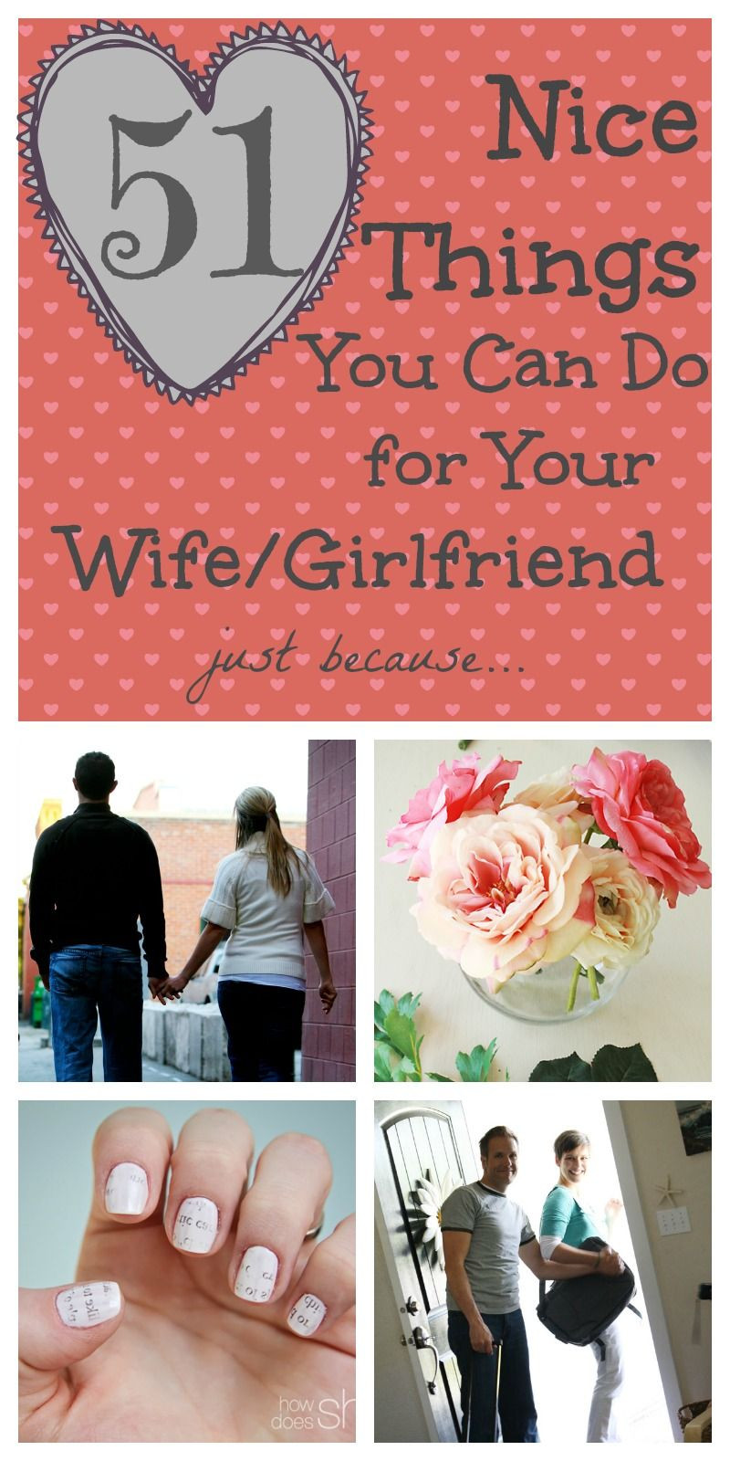Mother'S Day Gift Ideas For My Wife
 51 Nice Things To Do For Your Wife Girlfriend just