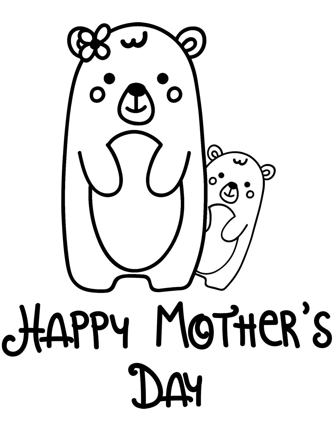 Mothers Day Coloring Pages For Toddlers
 30 Free Printable Mother’s Day Coloring Pages