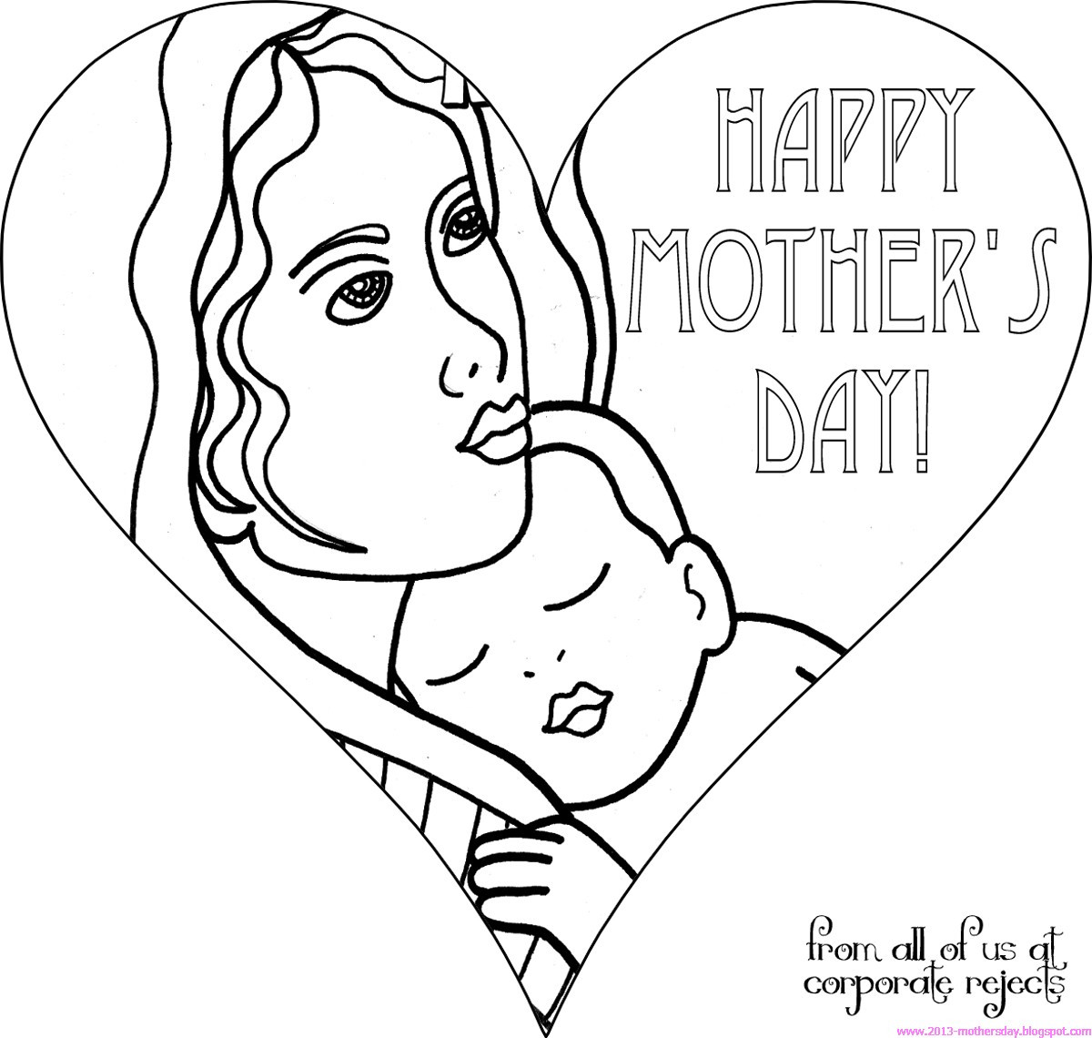 Mothers Day Coloring Pages For Toddlers
 Wallpaper Free Download Happy Mothers day Coloring Pages